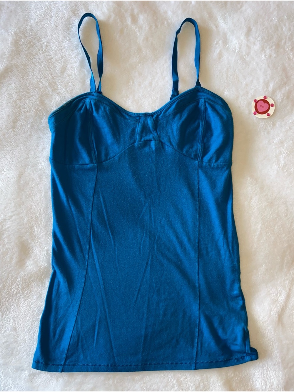 Decree Teal Camisole Tank with Adjustable Straps